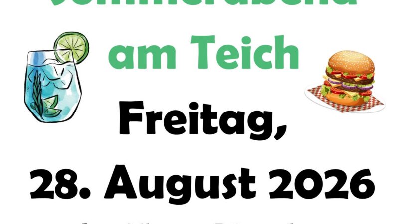 DorfKultur Dittersbach – Gemütlicher Sommerabend am Teich